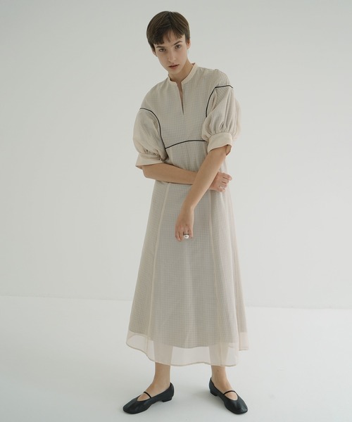 ワンピース [OUNCE] sheer layerd onepiece LAYERD SHEER ONEPIECE（ワンピース）｜CLANE（クラネ）の