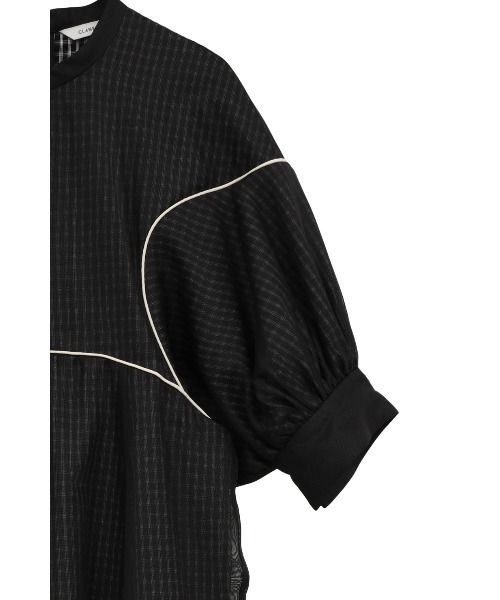 CLANE（クラネ）の「LAYERD SHEER ONEPIECE（ワンピース・レディース・ブラック/ベージュ・0/1/2）」の19枚目の写真