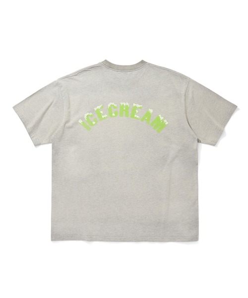 ICECREAM(アイスクリーム)の「DAMAGED COTTON T-SHIRT(Tシャツ/カットソー・メンズ・グレー/ブラック・X-LARGE/LARGE/SMALL/MEDIUM)」の4枚目の写真