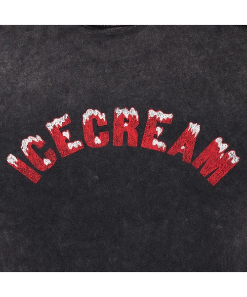 ICECREAM(アイスクリーム)の「DAMAGED COTTON T-SHIRT(Tシャツ/カットソー・メンズ・グレー/ブラック・X-LARGE/LARGE/SMALL/MEDIUM)」の7枚目の写真