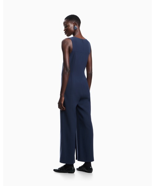 EMPORIO ARMANI(エンポリオアルマーニ)の「【エンポリオ アルマーニ】ジャンプスーツ テクニカルキャディ パネル(サロペット/オーバーオール・レディース・ネイビー・36/38/40)」の2枚目の写真