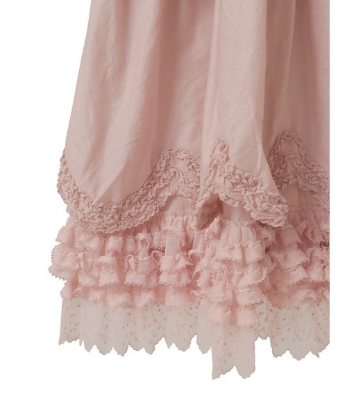 フロッキードットチュール使いワンピース（ワンピース）｜PINK HOUSE