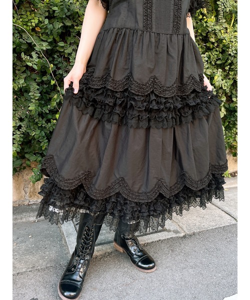 値下げ定価15万円 モスキーノ ドットチュールワンピース ワンピース ドット柄パールチュールスクエアネックワンピース