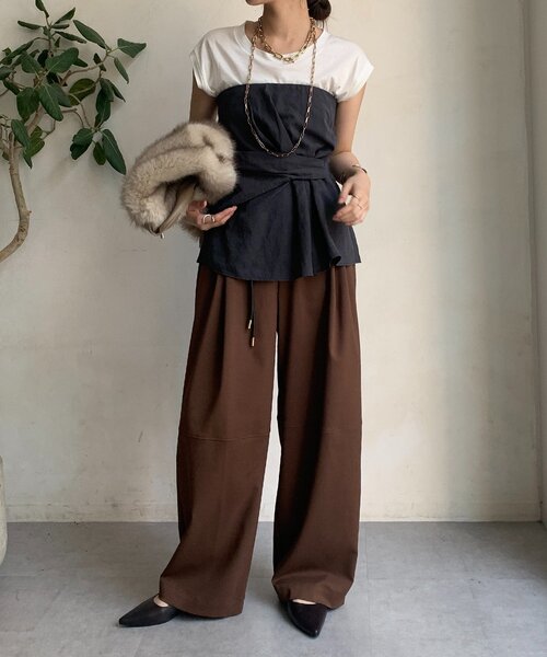 ダブルタックパンツ（その他パンツ）｜DouDou（ドゥドゥ）の