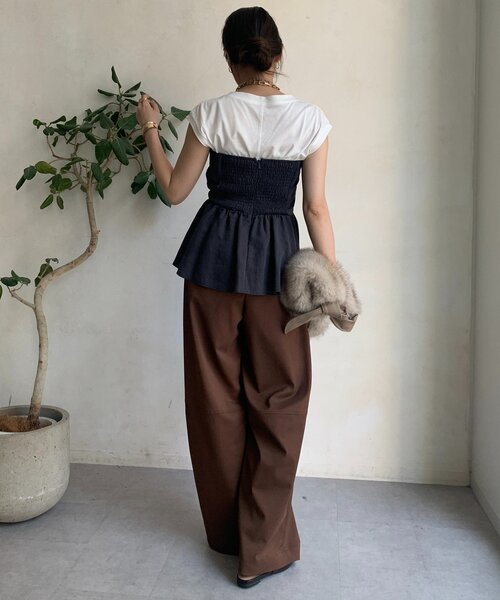 ダブルタックパンツ（その他パンツ）｜DouDou（ドゥドゥ）の