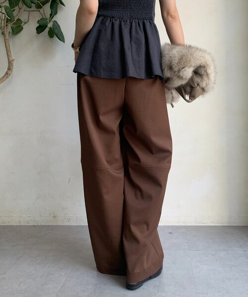 DouDou(ドゥドゥ)の「ダブルタックパンツ(その他パンツ・レディース・ベージュ/ブラウン・36/38)」の11枚目の写真