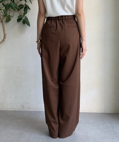 DouDou(ドゥドゥ)の「ダブルタックパンツ(その他パンツ・レディース・ベージュ/ブラウン・36/38)」の14枚目の写真