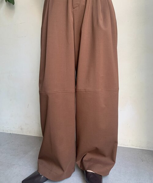 DouDou(ドゥドゥ)の「ダブルタックパンツ(その他パンツ・レディース・ベージュ/ブラウン・36/38)」の18枚目の写真