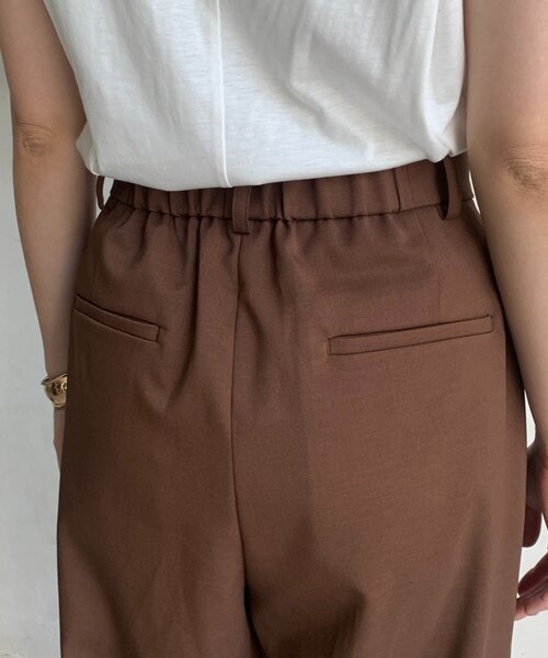 DouDou(ドゥドゥ)の「ダブルタックパンツ(その他パンツ・レディース・ベージュ/ブラウン・36/38)」の21枚目の写真
