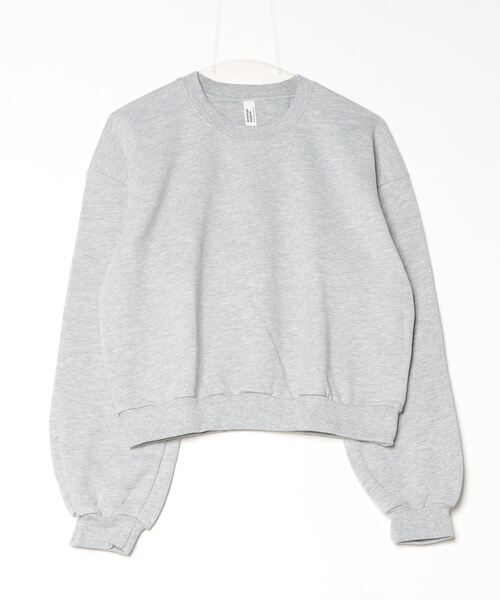 American Apparel(アメリカンアパレル)の「【T16】【American Apparel】REFLEX WOMENS FLEECE CREW SWEAT A-RF494(スウェット・レディース・ブラウン/ナチュラル/グレー/ミント/ピンク・SMALL)」の2枚目の写真