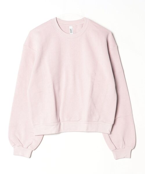 American Apparel(アメリカンアパレル)の「【T16】【American Apparel】REFLEX WOMENS FLEECE CREW SWEAT A-RF494(スウェット・レディース・ブラウン/ナチュラル/グレー/ミント/ピンク・SMALL)」の1枚目の写真