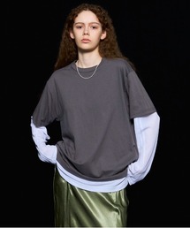 メゾンスペシャル ダークブラウン 長袖カットソー MAISON SPECIAL|メゾン スペシャルのTシャツ/カットソー(長袖