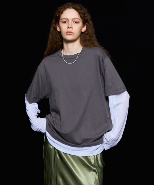 メゾンスペシャル　シアーレイヤードトップス 25AW PRE-ORDER】Sheer Layered Tops/シアーレイヤードトップス