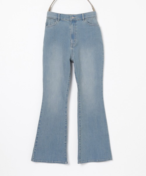 Honeys（ハニーズ）の「デニムフレアパンツ（デニムパンツ・レディース・グレー/ブルー系その他/インディゴブルー・S/SS/M/LL/L）」の16枚目の写真