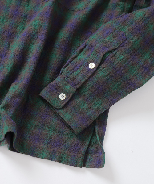 セール】Stead / ライト ウール オンブレー チェック シャツ（シャツ