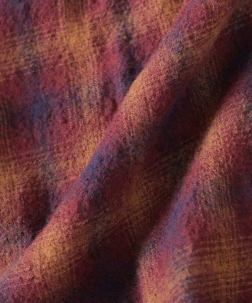 JOURNAL STANDARD J.S HOMESTEAD（ジャーナルスタンダードホームステッド）の「Stead / ライト ウール オンブレー チェック シャツ（シャツ/ブラウス・メンズ・ブラック/ブラウン/ボルドー・MEDIUM/LARGE）」の21枚目の写真