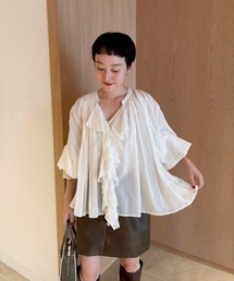 emmi | コットンボイルシフォンブラウス(シャツ/ブラウス)