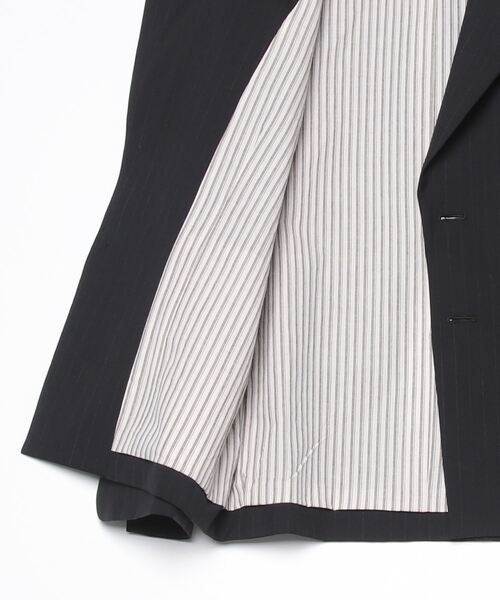 my beautiful landlet(マイビューティフルランドレット)の「【my beautiful landlet】 STRIPE WOOL TAILORED JACKET(テーラードジャケット・メンズ・ネイビー/グレー/ブラック・1/0)」の13枚目の写真