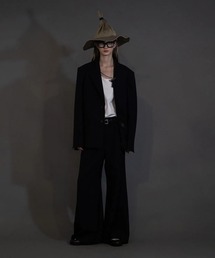 ジャケット・アウター my beautiful landlet Reversible Coat Leather Contrast Melton Quilted Long Coat with Lining - 2