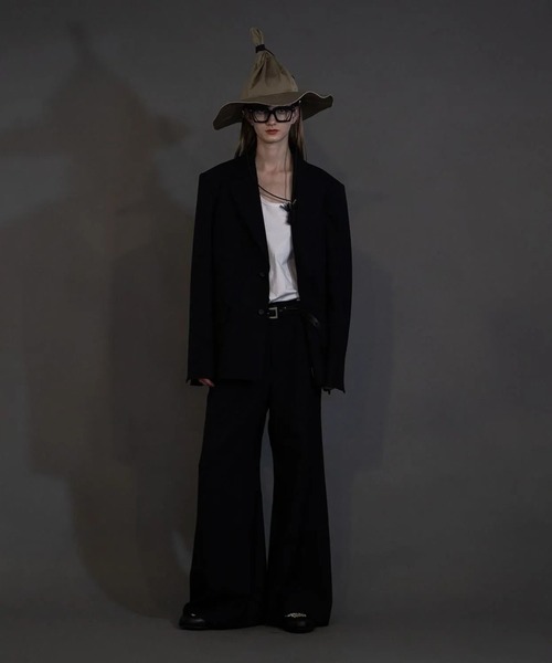 my beautiful landlet(マイビューティフルランドレット)の「【my beautiful landlet】 STRIPE WOOL TAILORED JACKET(テーラードジャケット・メンズ・ネイビー/グレー/ブラック・1/0)」の3枚目の写真