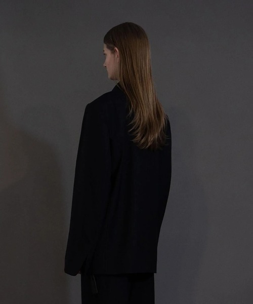 my beautiful landlet(マイビューティフルランドレット)の「【my beautiful landlet】 STRIPE WOOL TAILORED JACKET(テーラードジャケット・メンズ・ネイビー/グレー/ブラック・1/0)」の10枚目の写真
