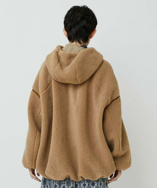 FRAPBOIS（フラボア）の「ポコボコ ブルゾン（ブルゾン・レディース・キャメル/ブラック・1/2）」の4枚目の写真