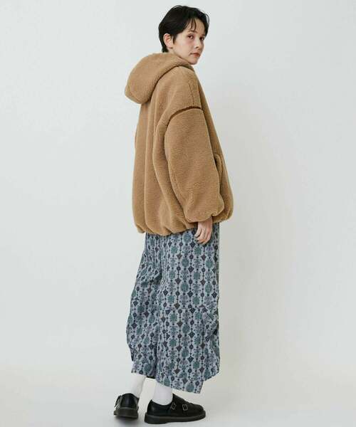 FRAPBOIS（フラボア）の「ポコボコ ブルゾン（ブルゾン・レディース・キャメル/ブラック・1/2）」の12枚目の写真