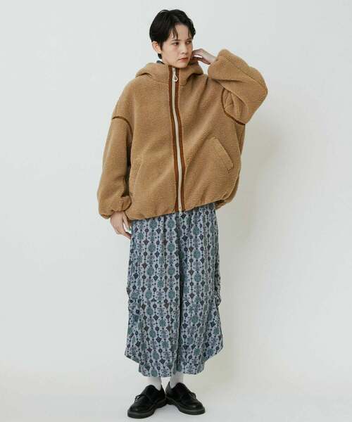 FRAPBOIS（フラボア）の「ポコボコ ブルゾン（ブルゾン・レディース・キャメル/ブラック・1/2）」の13枚目の写真