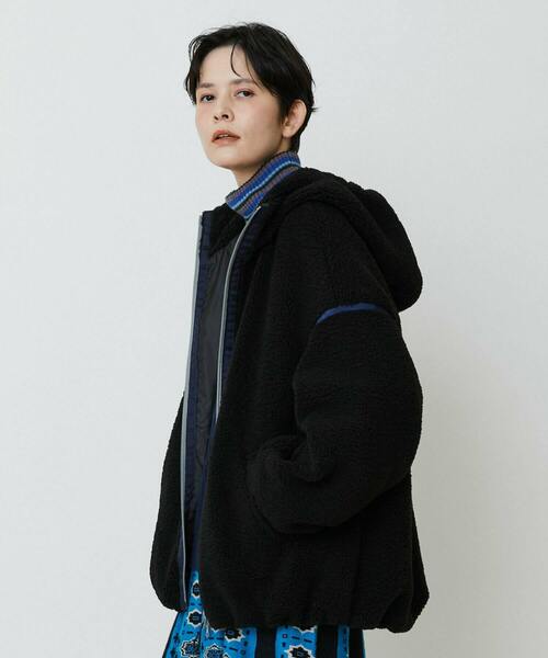 FRAPBOIS（フラボア）の「ポコボコ ブルゾン（ブルゾン・レディース・キャメル/ブラック・1/2）」の15枚目の写真