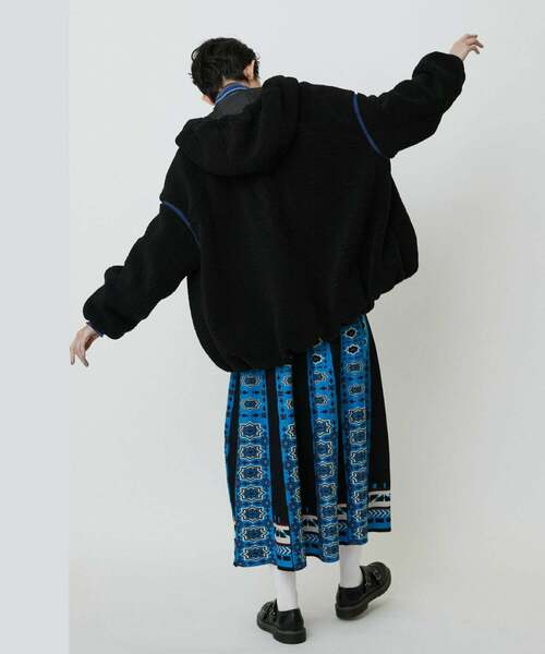 FRAPBOIS（フラボア）の「ポコボコ ブルゾン（ブルゾン・レディース・キャメル/ブラック・1/2）」の18枚目の写真