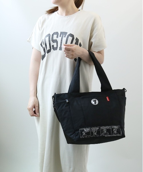 zucchero(ズッケロ)の「zucchero×PEANUTS 62014 コラボボストンバッグ小(ボストンバッグ・レディース・ブラック/グレー・FREE)」の8枚目の写真