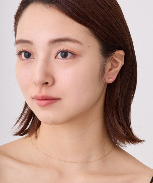 CALIN STANDARD(カリンスタンダード)の「◆金属アレルギー対応◆◆made in japan◆【高品質ポスト】ニュアンスサークル ジルコニアセラミックポストピアス(ピアス(両耳用)・レディース・シルバー/ゴールド/ピンクゴールド・FREE)」の7枚目の写真
