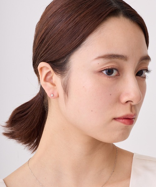 CALIN STANDARD(カリンスタンダード)の「◆金属アレルギー対応◆◆made in japan◆【高品質ポスト】ニュアンスサークル ジルコニアセラミックポストピアス(ピアス(両耳用)・レディース・シルバー/ゴールド/ピンクゴールド・FREE)」の12枚目の写真