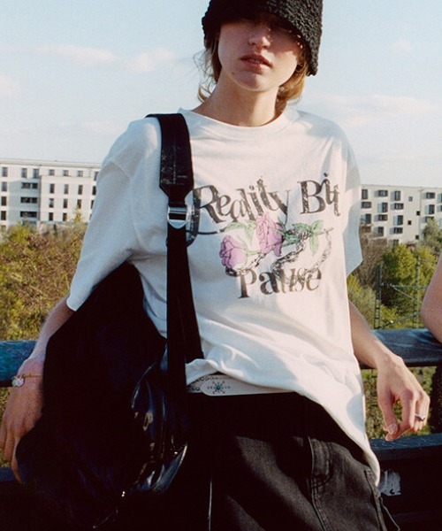 Rose-Chain Graphic T-Shirt（Tシャツ/カットソー）｜RAIVE