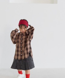 LOWRYS FARM | オンブレチェックＢＩＧシャツ　 571066(シャツ/ブラウス)