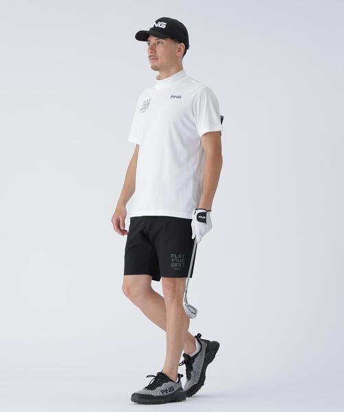 【ネイビー】全方向ストレッチ二重織サライテックショートパンツ <EARLY AUTUMN> (MENS) セール】【PING APPAREL】全方向ストレッチ二重織サライテックショート