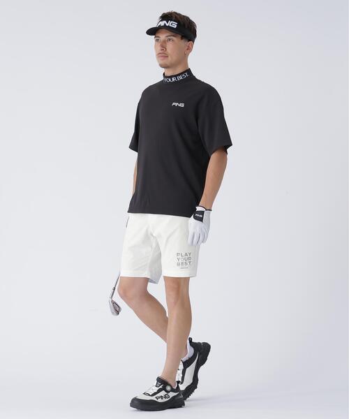 【ブラック】全方向ストレッチ二重織サライテックショートパンツ <EARLY AUTUMN> (MENS) セール】【PING APPAREL】全方向ストレッチ二重織サライテックショート
