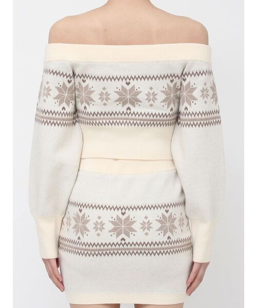 EATME（イートミー）の「ノルディックニットオフショルTOP（ニット/セーター・レディース・グレー/アイボリー/ブラック・FREE）」の18枚目の写真