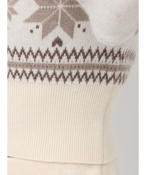 EATME（イートミー）の「ノルディックニットオフショルTOP（ニット/セーター・レディース・グレー/アイボリー/ブラック・FREE）」の21枚目の写真