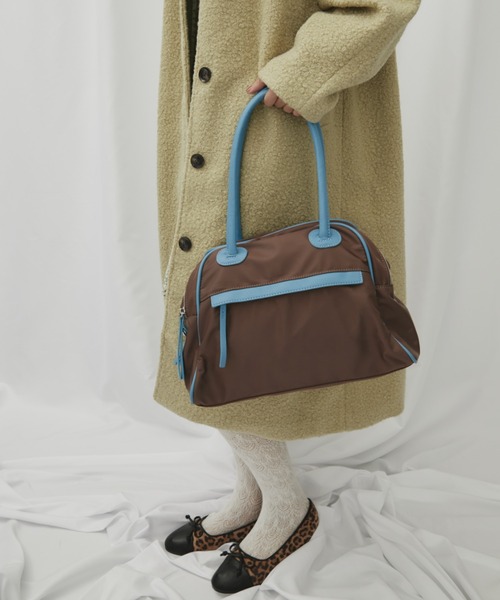 パイピングダブルZIPボストンバッグ（ボストンバッグ）｜FUULLY