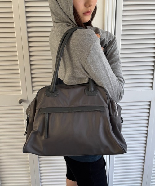 パイピングダブルZIPボストンバッグ（ボストンバッグ）｜FUULLY