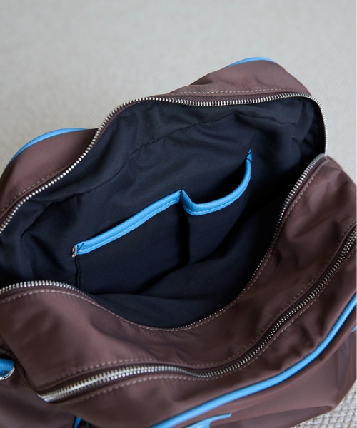 FUULLY STUDIO（フーリィーステューディオ）の「パイピングダブルZIPボストンバッグ（ボストンバッグ・レディース・グレー/ブラック/ブラウン・FREE）」の19枚目の写真