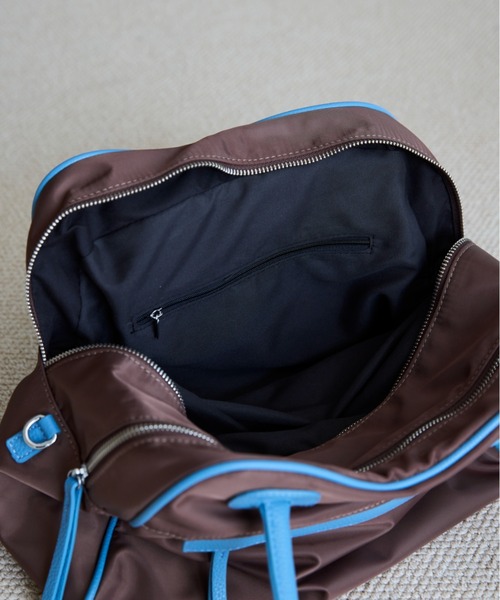 FUULLY STUDIO（フーリィーステューディオ）の「パイピングダブルZIPボストンバッグ（ボストンバッグ・レディース・グレー/ブラック/ブラウン・FREE）」の20枚目の写真