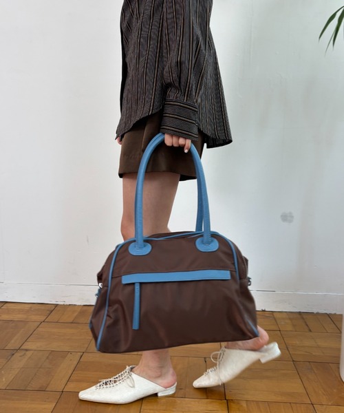 パイピングダブルZIPボストンバッグ（ボストンバッグ）｜FUULLY