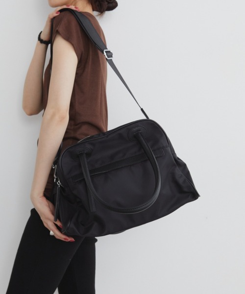 【新品・未使用】INFINETE PIRITZ POP-UP ポストバック パイピングダブルZIPボストンバッグ（ボストンバッグ）｜FUULLY