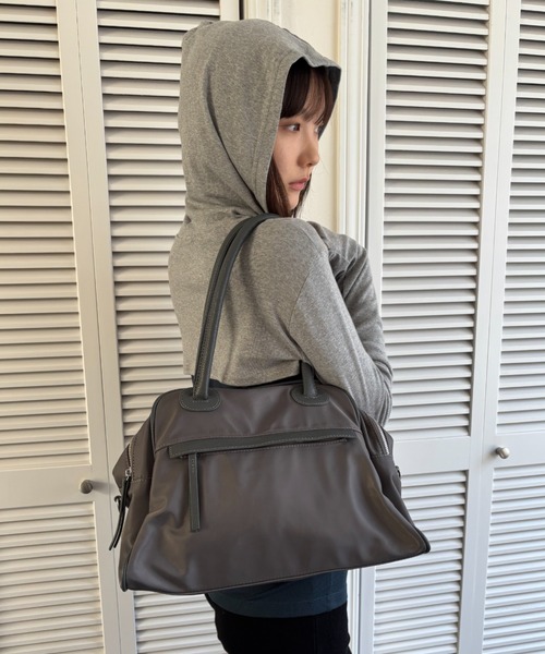 パイピングダブルZIPボストンバッグ（ボストンバッグ）｜FUULLY