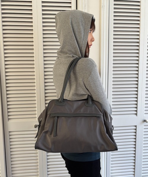 パイピングダブルZIPボストンバッグ（ボストンバッグ）｜FUULLY