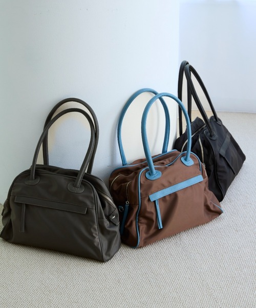 【新品・未使用】INFINITE PIRITZ ポップアップ ポストバック パイピングダブルZIPボストンバッグ（ボストンバッグ）｜FUULLY