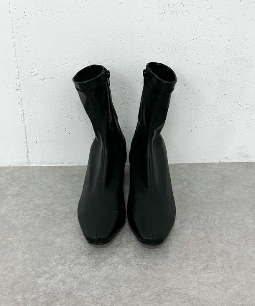 archives（アルシーヴ）の「ストレッチショートブーツ（ブーツ・レディース・ブラック/ブラウン・MEDIUM/LARGE）」の5枚目の写真