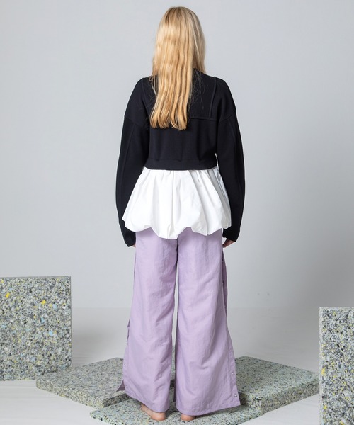 AULA AILA(アウラアイラ)の「2WAYバルーンニット(カーディガン/ボレロ・レディース・ライトイエロー/ブルー/ブラック・0)」の17枚目の写真